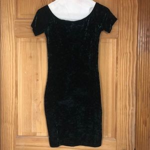 Dark green tight dress